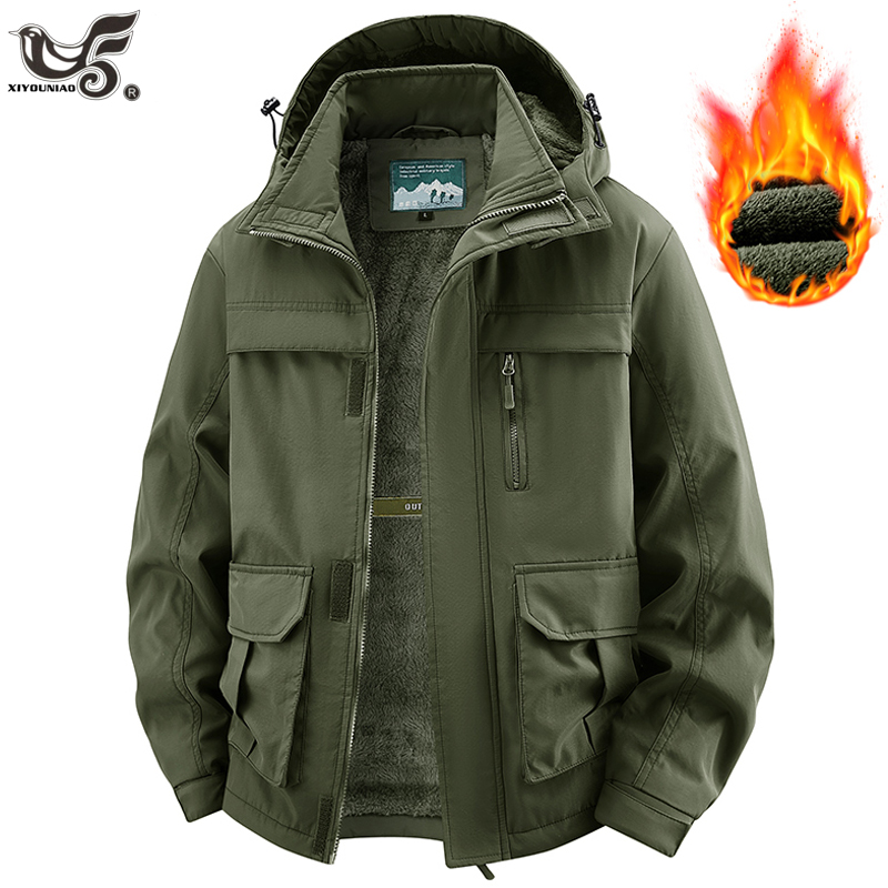 Winter Clothing Game - winter jacket man with hood fleece
