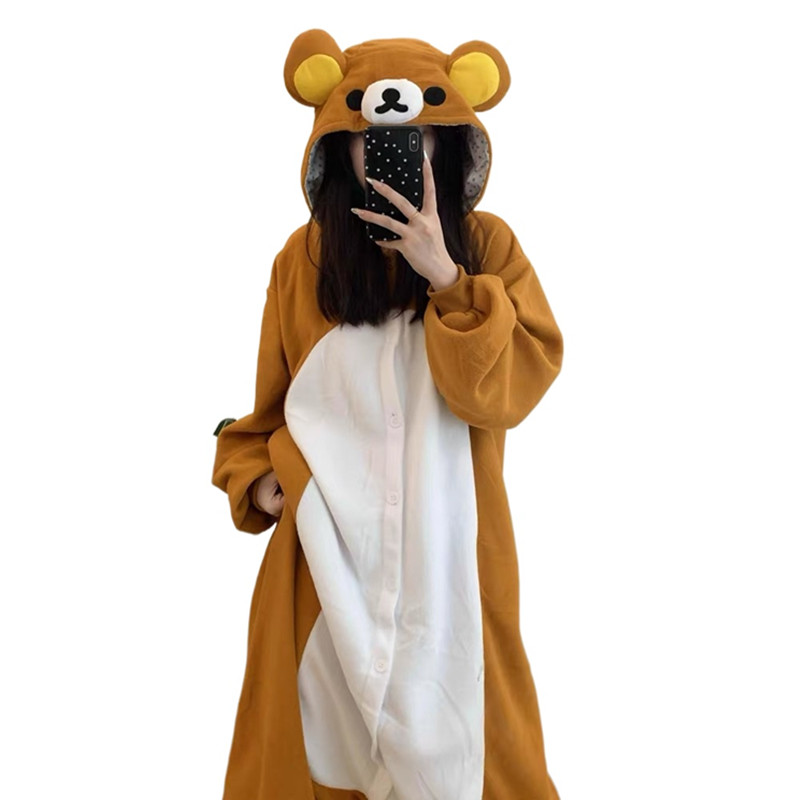 Winter Clothing Outfits - Rilakkuma Kigurumi Onesies Relax Bear Animal