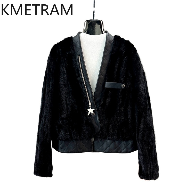 Winter Clothing Trends 2025 - 100% Natural Mink Fur Jacket Women