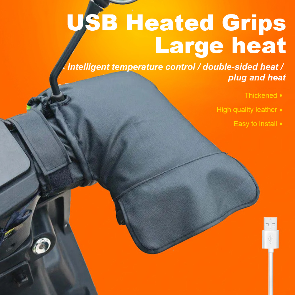 Heated Gloves Electric - Electric Heating Handlebar Gloves Waterproof Cycling