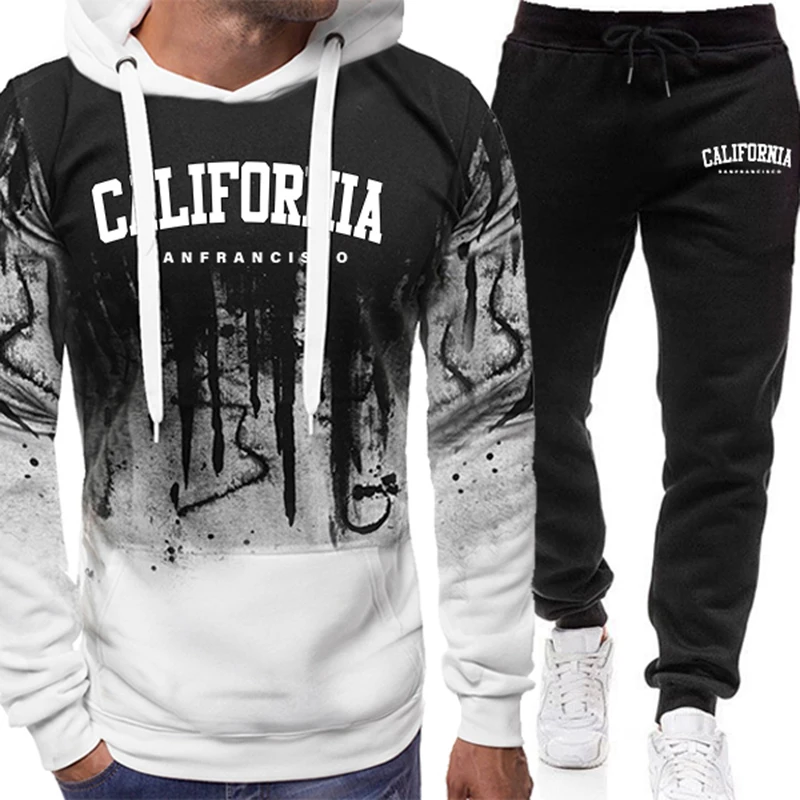 Winter Clothing Pants - 2026 Men's Tracksuit Casual Splashed ink