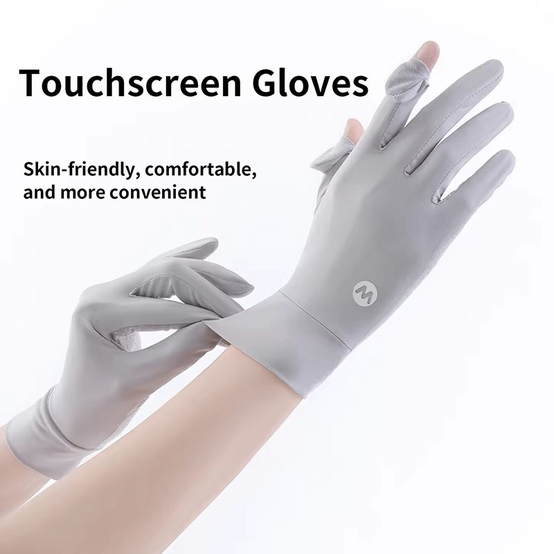 Sunscreen Ice Silk Breathable  - Knit Glove Touch Screen review and price