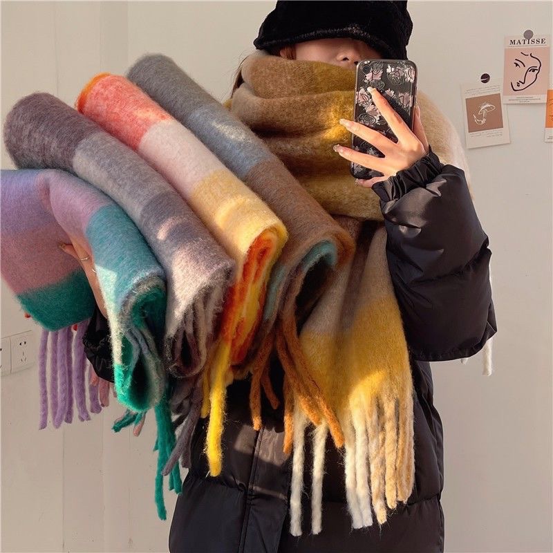 2025New Winter Thick Warm Scar - Cashmere Scarf Wrap review and price