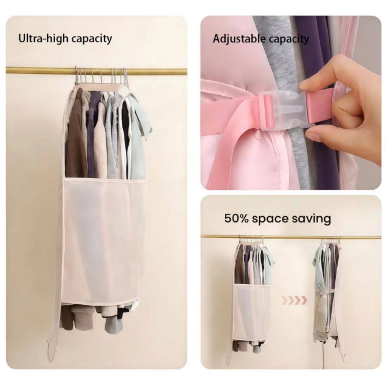 Wardrobe Compression Hanging B - Winter Clothing Organizer review and price