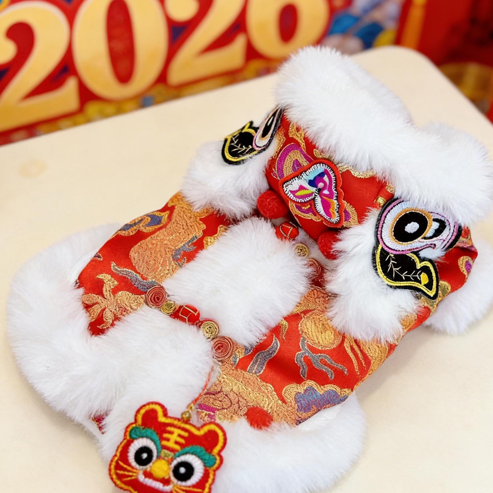 Lion Dance Cat Costume Winter  - Winter Clothing Dress Up review and price
