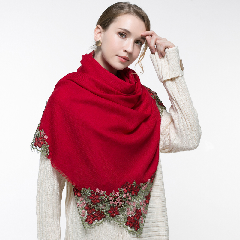 100% Real Wool Pink Scarf Wome - Cashmere Scarf Wrap review and price