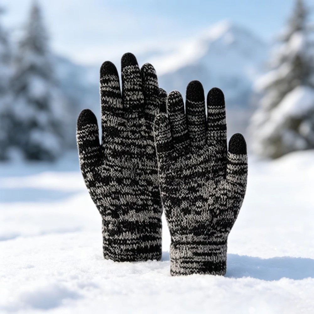2Pcs/Set Fashion Winter Childr - Knit Glove Touch Screen review and price
