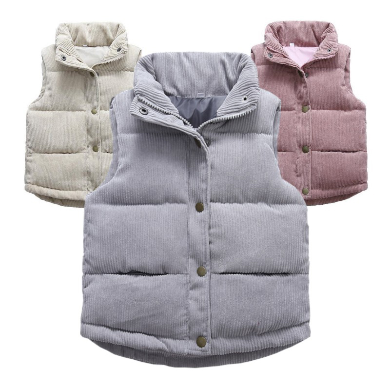 Kids Boys Girls Corduroy Vests - Winter Clothing Kids review and price