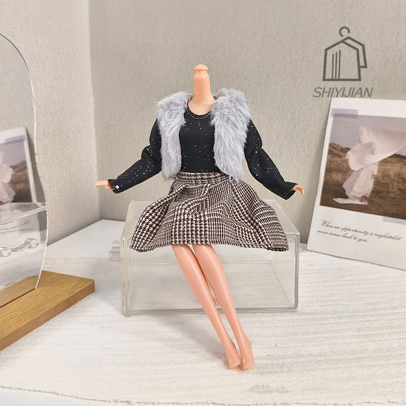 1/6 Doll Handmade Dress Clothi - Winter Clothing Dress Up review and price