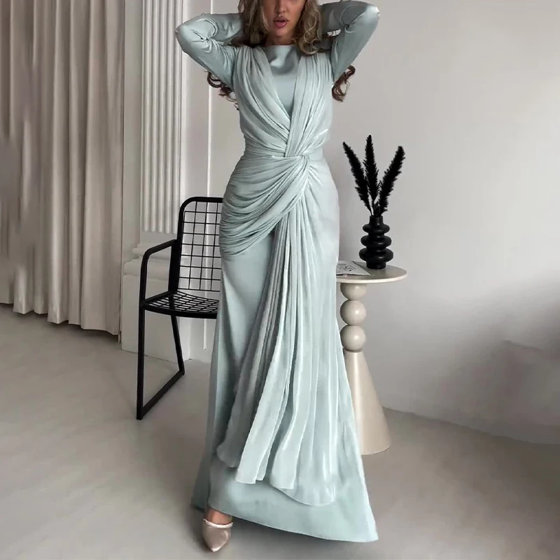 Elegant O Neck Fashion Tie-up  - Winter Clothing Dress Up review and price