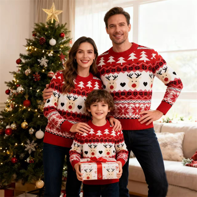 Christmas Family Sweaters Pare - Winter Clothing Kids review and price