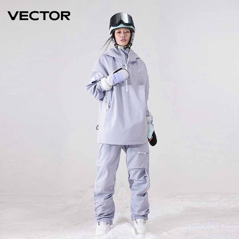 Men Women Solid Color Ski Jack - Winter Clothing Vector review and price