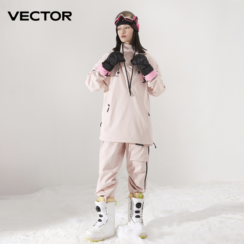 Men Women Solid Color Ski Jack - Winter Clothing Vector review and price