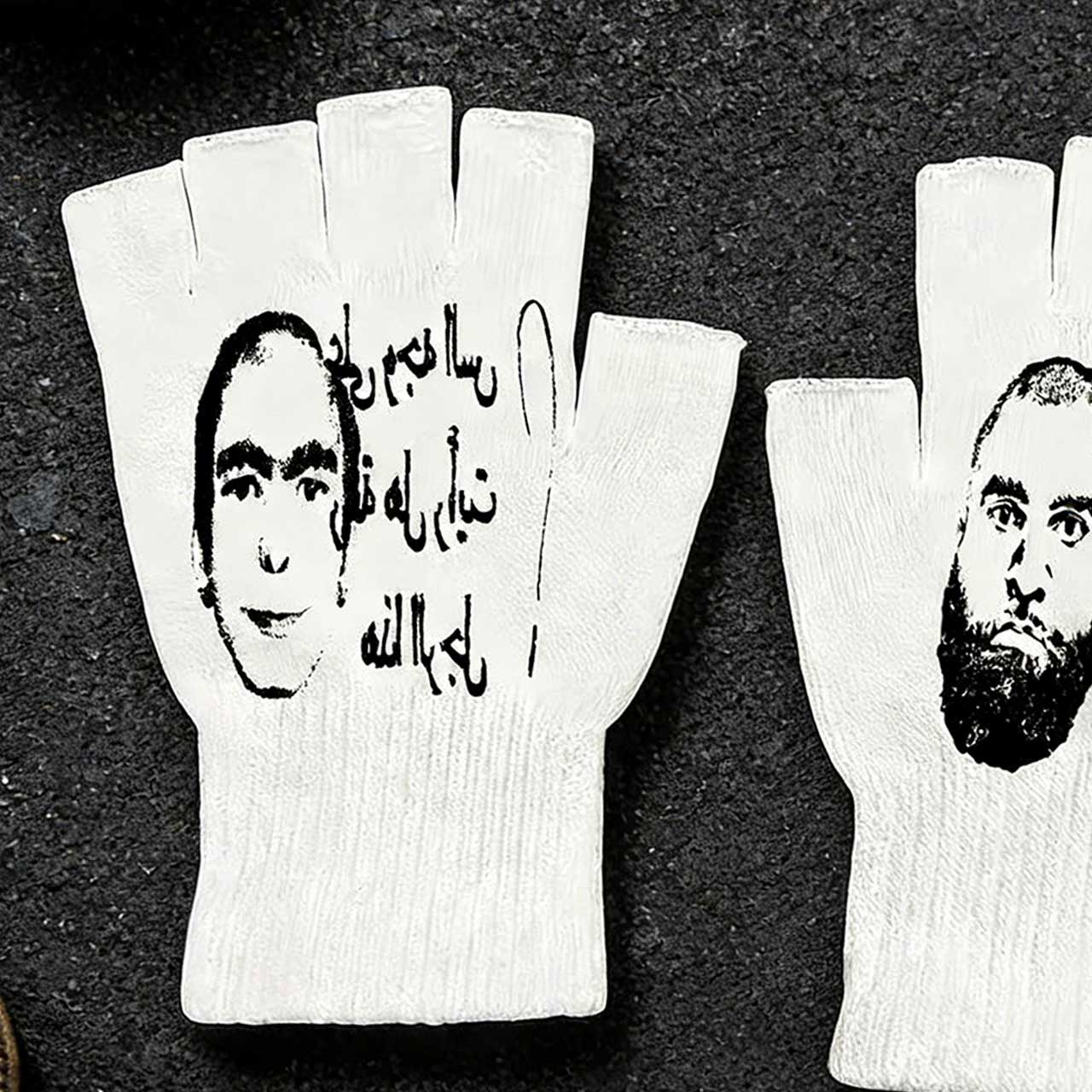 Y2K Retro Printed Fingerless G - Knit Glove Touch Screen review and price