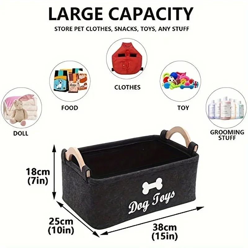 Felt pet toy box, dog toy box, - Winter Clothing Organizer review and price