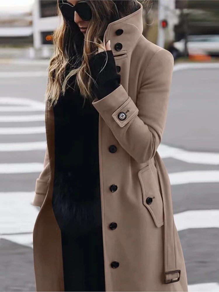 Women's New Woolen Coat Outerw - Winter Clothing Kids review and price