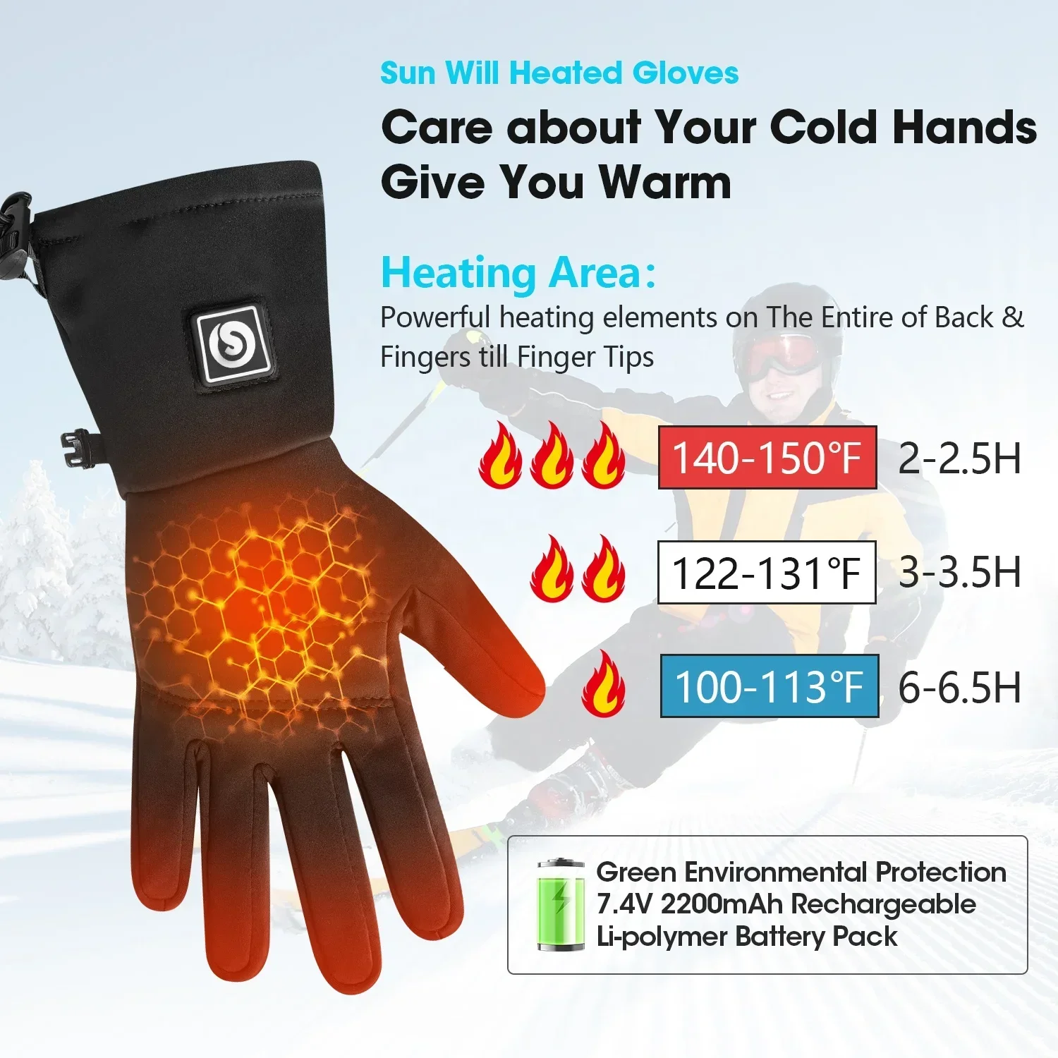 SAVIOR Winter Thermal Sports B - Heated Gloves Electric review and price