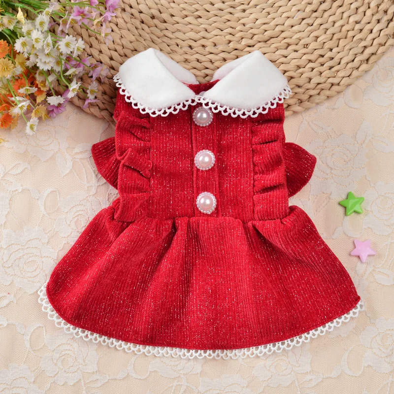 Elegant Princess Dress Dog Clo - Winter Clothing Dress Up review and price