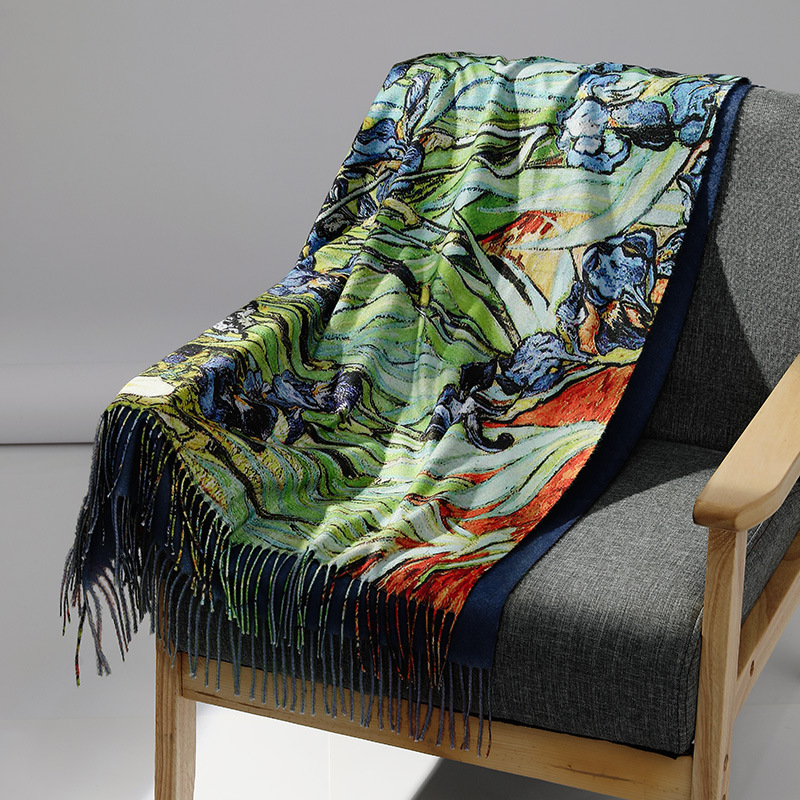 Luxury Brand Oil Painting Cash - Cashmere Scarf Wrap review and price