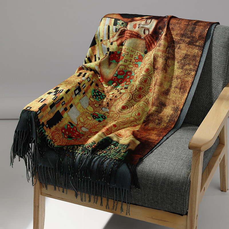 Luxury Brand Oil Painting Cash - Cashmere Scarf Wrap review and price