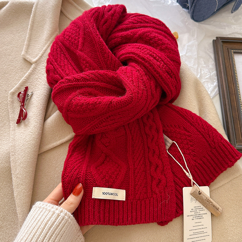 Luxury 100% Wool Scarf Women M - Cashmere Scarf Wrap review and price