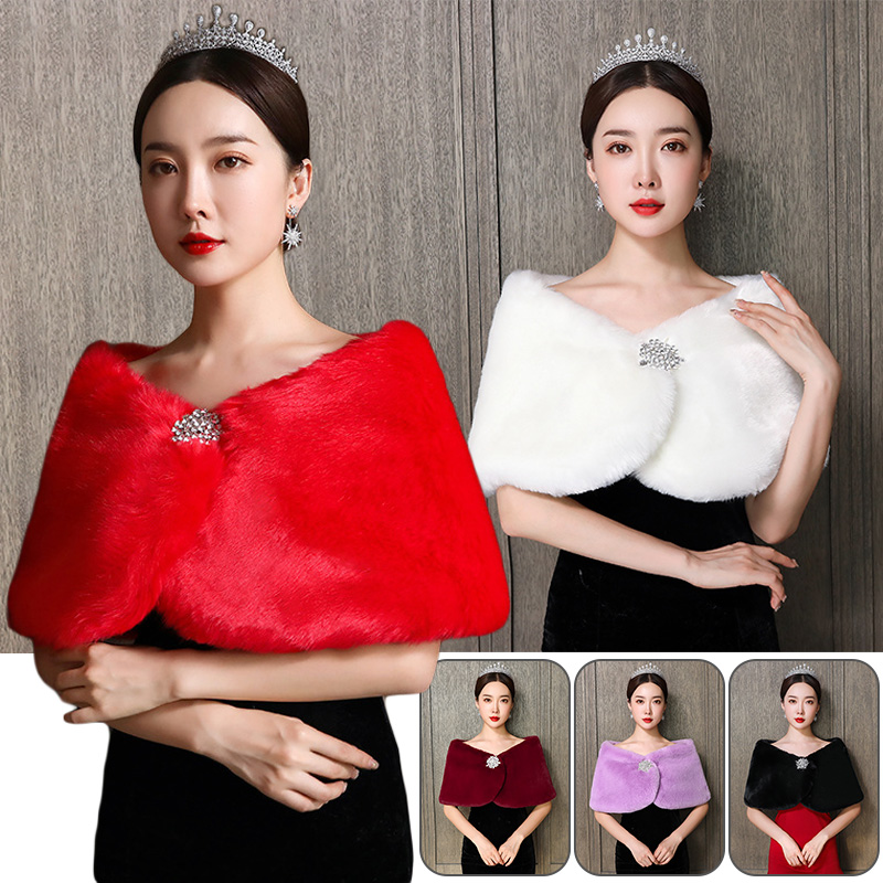 Women Bridal Shawl Wedding Cap - Winter Clothing Online review and price