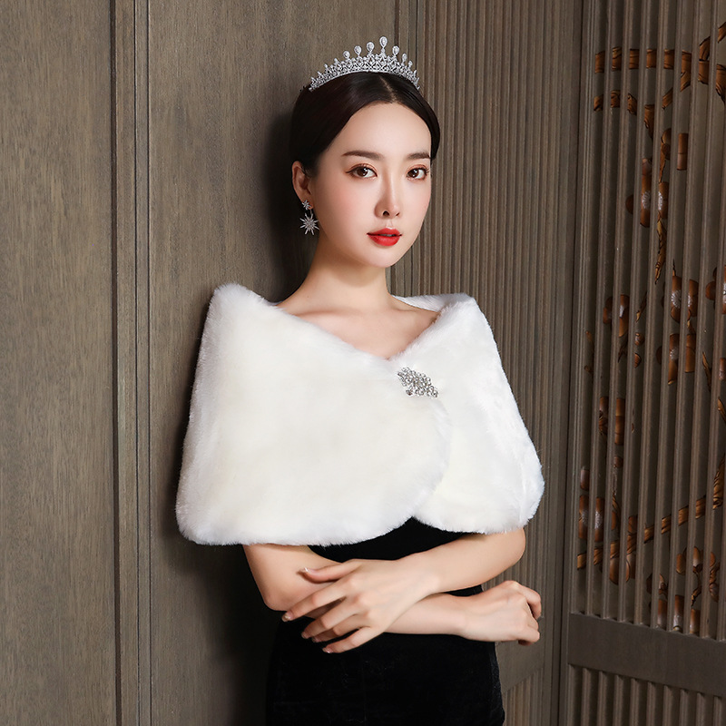Women Bridal Shawl Wedding Cap - Winter Clothing Online review and price