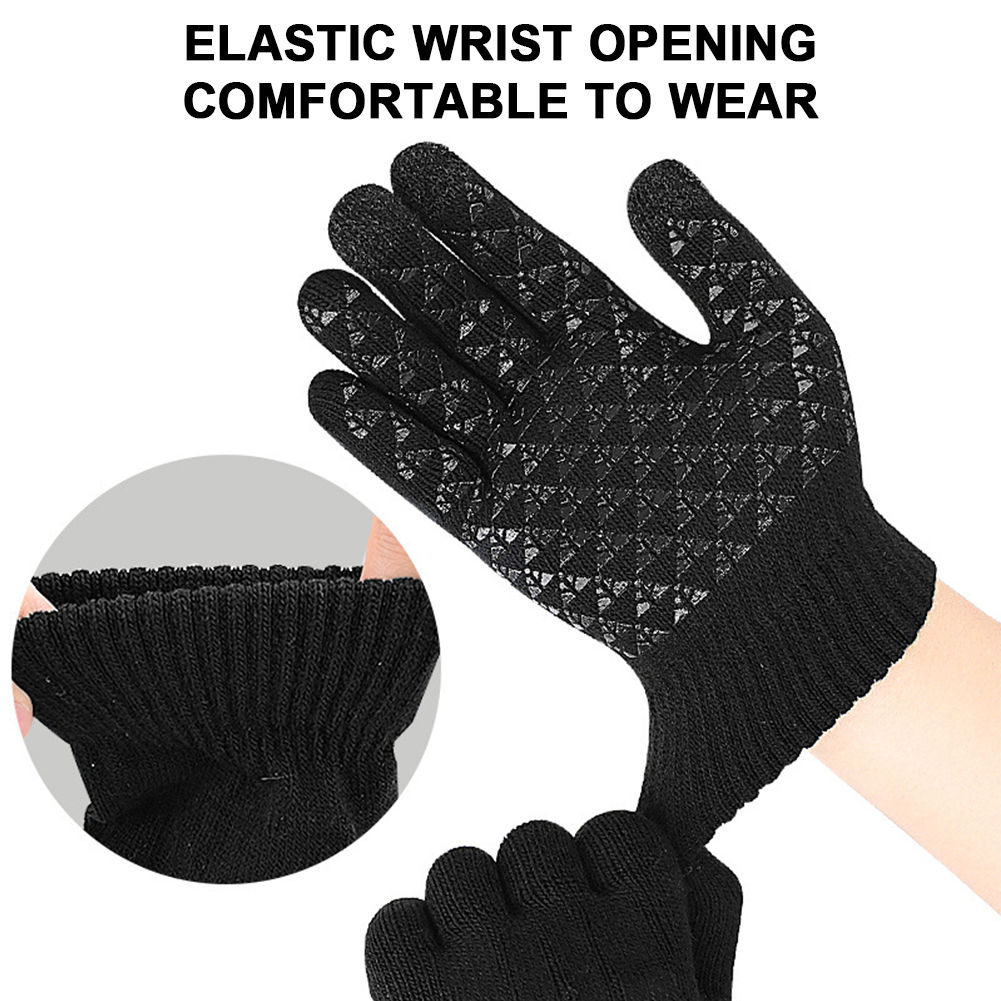 5-1Pairs USB Heated Knitted Gl - Knit Glove Touch Screen review and price