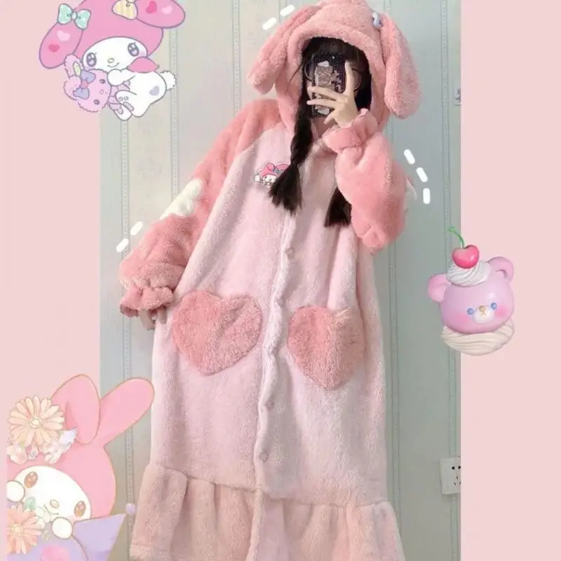 2Pcs Hello Kittys Plush Pajama - Winter Clothing Kids review and price